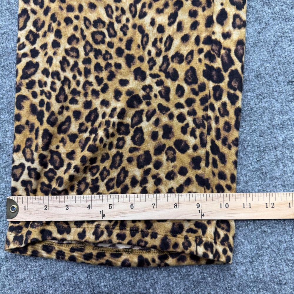 Lauren Ralph Lauren Womens Black Leopard Print RLL Logo Lounge Set Medium - Picture 10 of 13